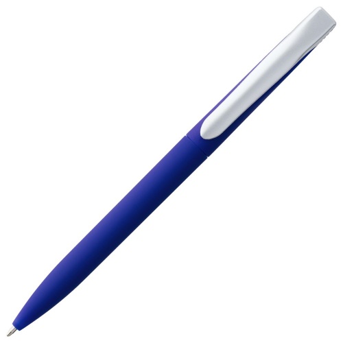 Ручка шариковая Pin Soft Touch, синяя фото 2