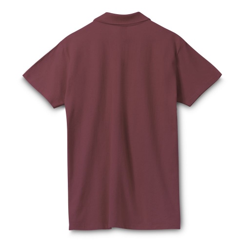 Рубашка поло мужская Spring 210, бордовая фото 2