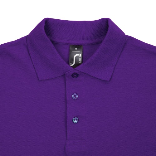 Рубашка поло мужская Spring 210, темно-фиолетовая фото 3