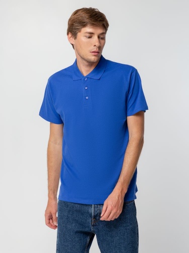 Рубашка поло мужская Spring 210, ярко-синяя (royal) фото 5