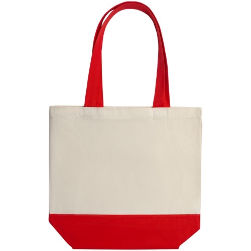 Холщовая сумка Shopaholic, красная фото 3