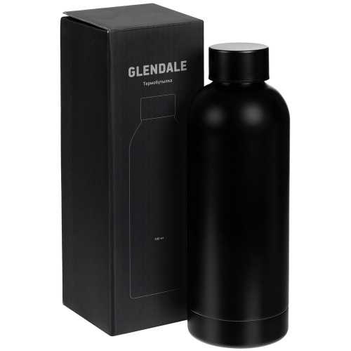 Термобутылка Glendale, черная фото 8