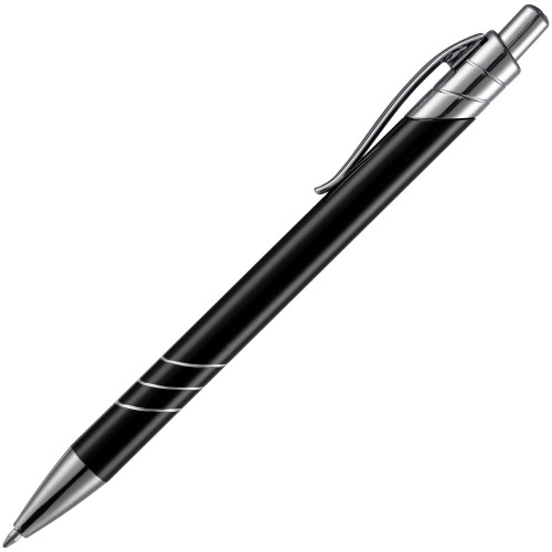 Ручка шариковая Undertone Metallic, черная фото 3