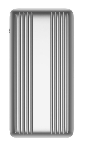 Металлический аккумулятор Hard Ridge, 10000 мАч, серебристый фото 2