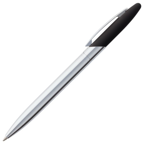 Ручка шариковая Dagger Soft Touch, черная фото 2