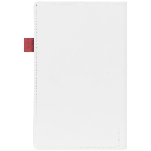 Ежедневник White Shall, недатированный, белый с красным фото 3