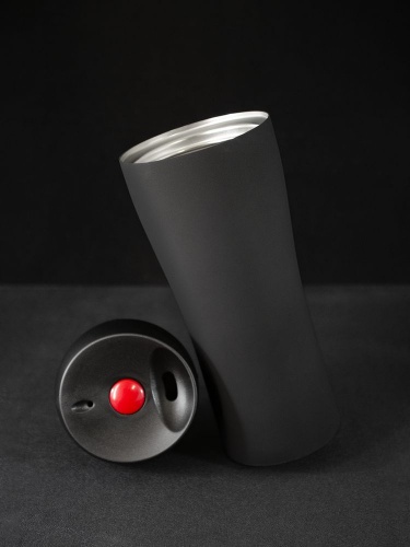 Термостакан Solingen, вакуумный, герметичный, черный фото 5