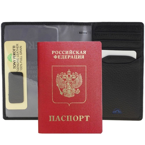 Обложка для паспорта Classe, черная фото 4