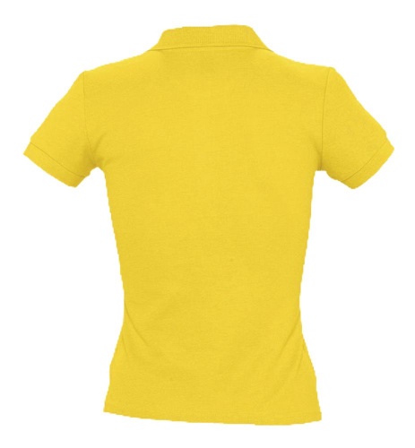 Рубашка поло женская People 210, желтая фото 2
