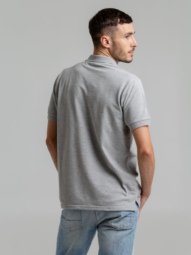 Рубашка поло мужская Virma Premium, серый меланж фото 7