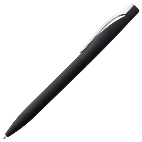 Ручка шариковая Pin Soft Touch, черная фото 5