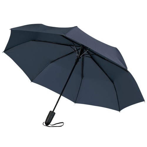 Складной зонт Magic с проявляющимся рисунком, темно-синий фото 3