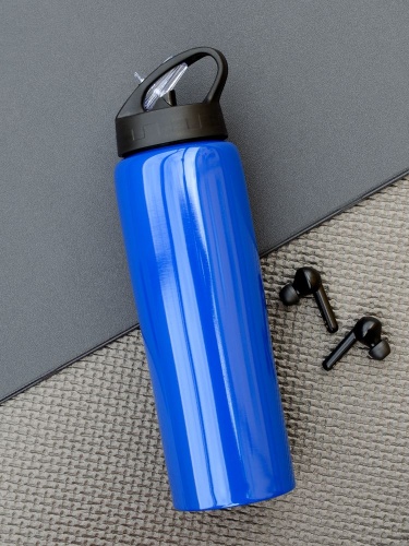 Спортивная бутылка Moist, синяя фото 5