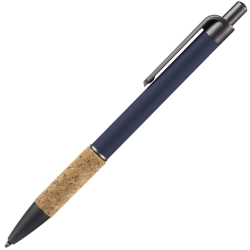 Ручка шариковая Cork, синяя фото 2