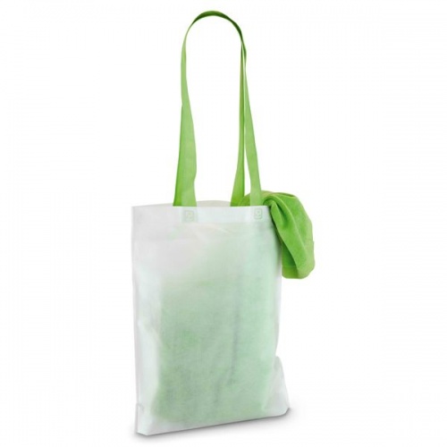 Пляжное полотенце в сумке SoaKing, зеленое фото 2