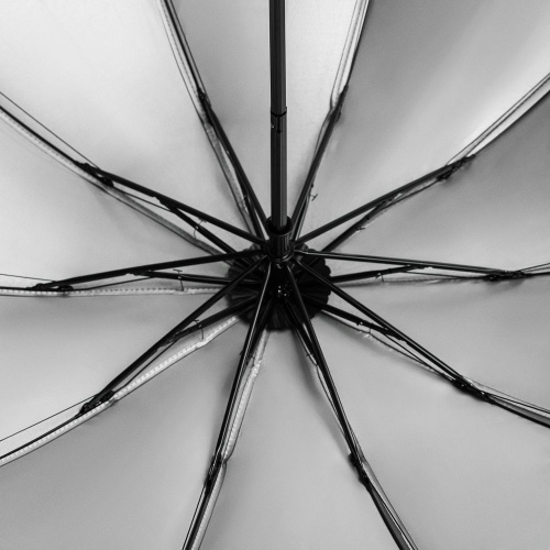 Зонт наоборот складной Stardome, черный фото 3