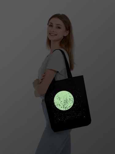 Холщовая сумка «Что вечно под Луной» со светящимся принтом фото 7