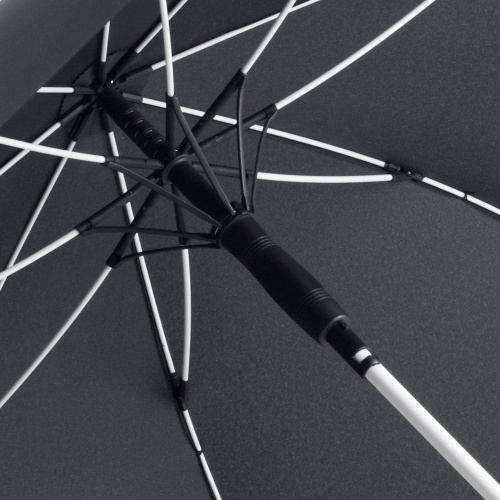 Зонт-трость с цветными спицами Color Style, белый фото 2