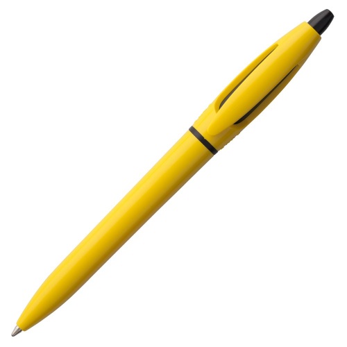 Ручка шариковая S! (Си), желтая фото 3