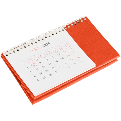 Календарь настольный Brand, оранжевый фото 3