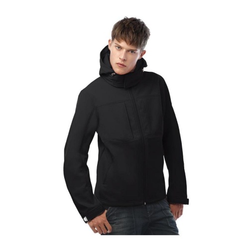 Куртка мужская Hooded Softshell черная фото 9