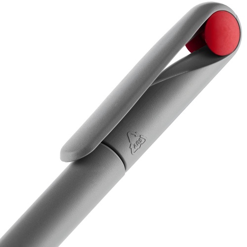 Ручка шариковая Prodir DS1 TMM Dot, серая с красным фото 5