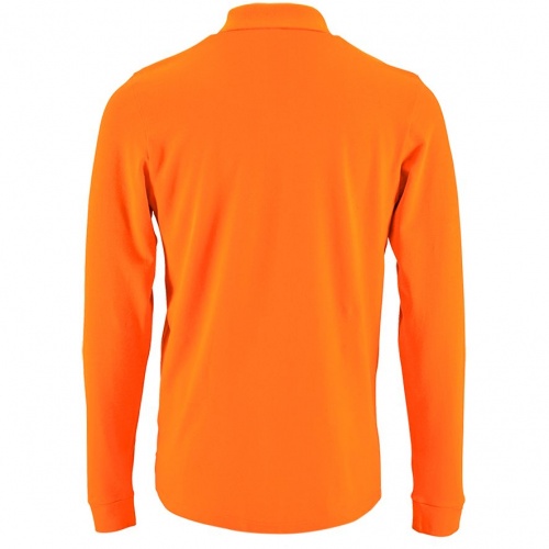 Рубашка поло мужская с длинным рукавом Perfect LSL Men, оранжевая фото 2