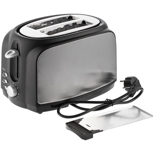 Электрический тостер Postre, серебристо-черный фото 7