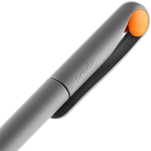 Ручка шариковая Prodir DS1 TMM Dot, серая с оранжевым фото 6