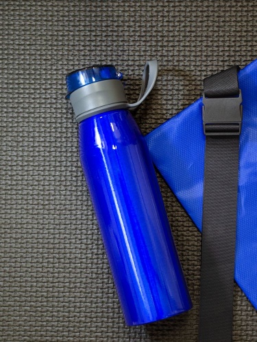 Спортивная бутылка для воды Korver, синяя фото 4