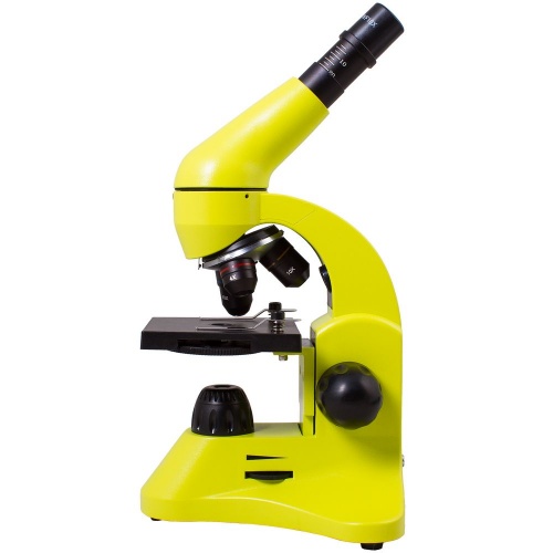 Монокулярный микроскоп Rainbow 50L с набором для опытов, зеленое яблоко фото 2