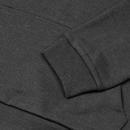 Толстовка с капюшоном унисекс Hoodie, серый меланж (антрацит) фото 4