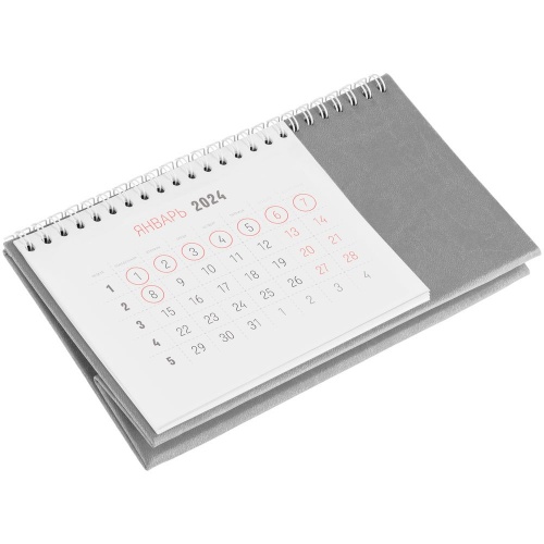 Календарь настольный Brand, серый фото 3