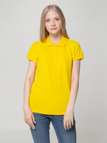 Рубашка поло женская Virma Lady, желтая фото 5