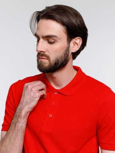Рубашка поло мужская Adam, красная фото 8