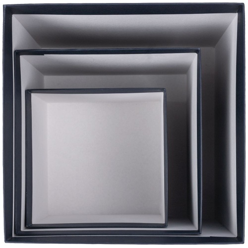 Коробка Cube, L, синяя фото 5
