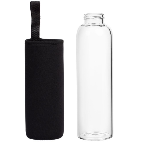 Бутылка для воды Sleeve Ace, черная фото 4