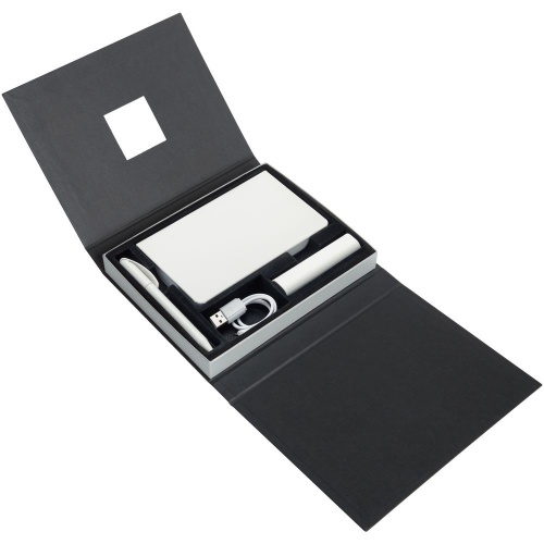 Коробка под набор Plus, черная с серебристым фото 4
