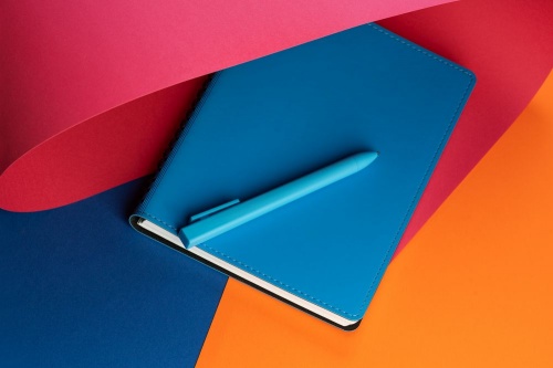 Ручка шариковая Swiper SQ Soft Touch, голубая фото 6