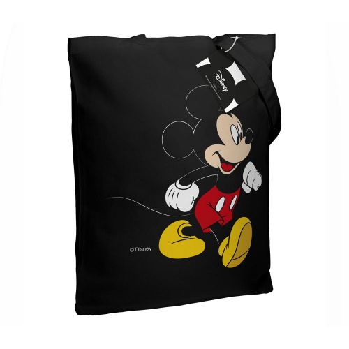 Холщовая сумка «Микки Маус. Easygoing», черная фото 3