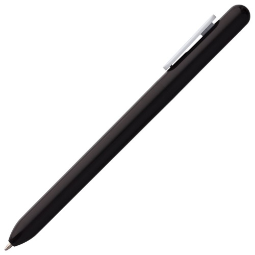 Ручка шариковая Swiper, черная с белым фото 3