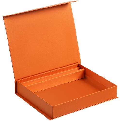 Коробка Duo под ежедневник и ручку, оранжевая фото 2