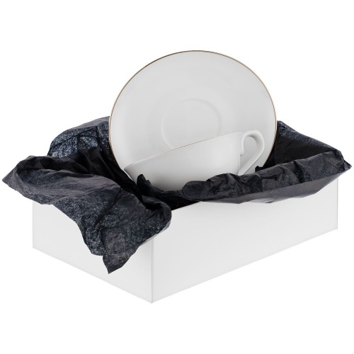 Декоративная упаковочная бумага Tissue, черная фото 4