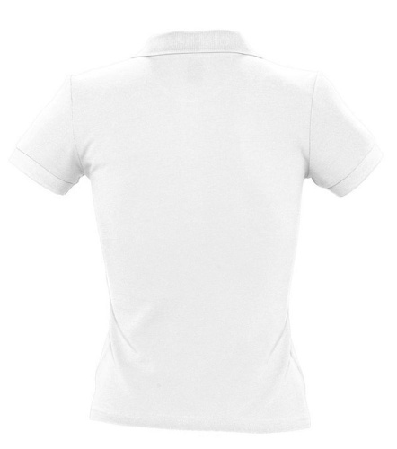 Рубашка поло женская People 210, белая фото 2