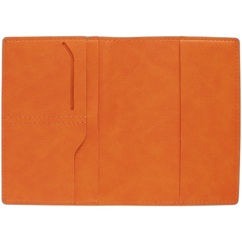 Обложка для паспорта Petrus, оранжевая фото 2