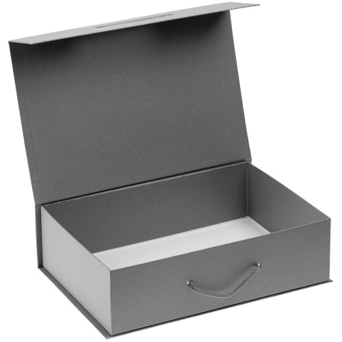 Коробка Case, подарочная, серебристая фото 2