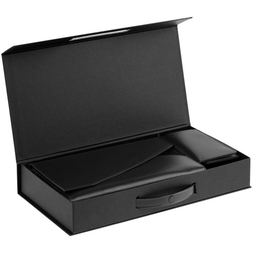 Коробка с ручкой Platt, черная фото 3