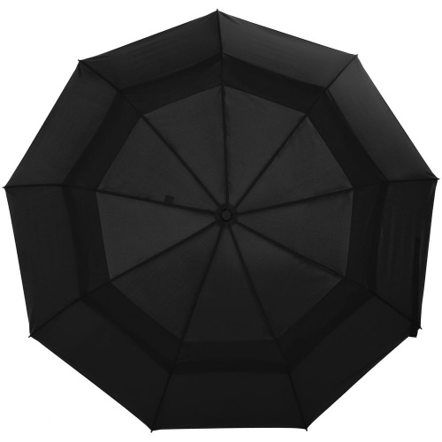 Складной зонт Dome Double с двойным куполом, черный фото 2