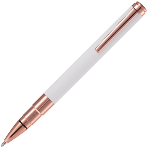 Ручка шариковая Kugel Rosegold, белая фото 3