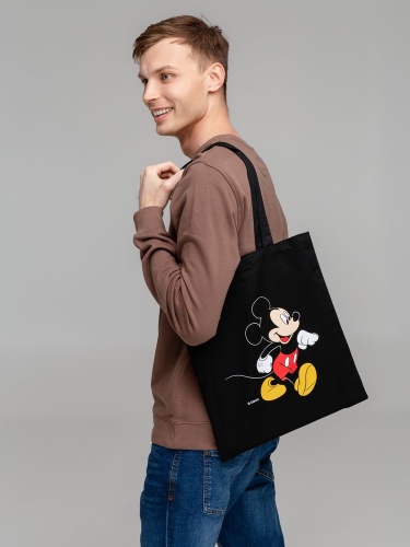 Холщовая сумка «Микки Маус. Easygoing», черная фото 2